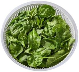 Kitchen Details 2-Piece Salad Spinner Large Capacity Lettuce Spinner Vegetable Washer | 4.75 Liter Produce Dryer | Multi-Use Colander System