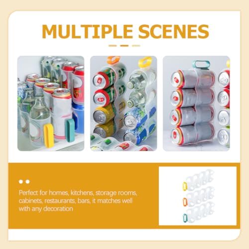3-Piece Soda Can Organizer for Refrigerator