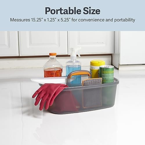 Casabella Cleaning Storage Caddy, 1.85-Gallon, Gray
