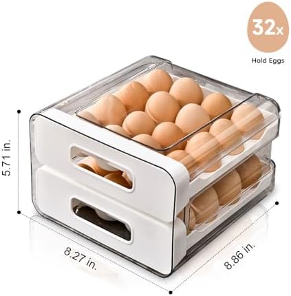 Koja 32-Egg Stackable Fridge Organizer