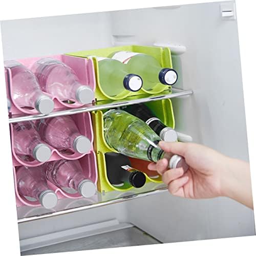 SOLUSTRE Stackable Beer and Soda Can Organizer Rack for Refrigerator