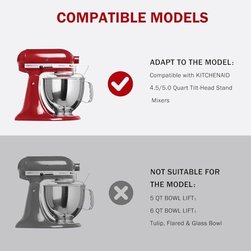 3-Piece Stainless Steel KitchenAid Mixer Attachment Set for 4.5-5Qt