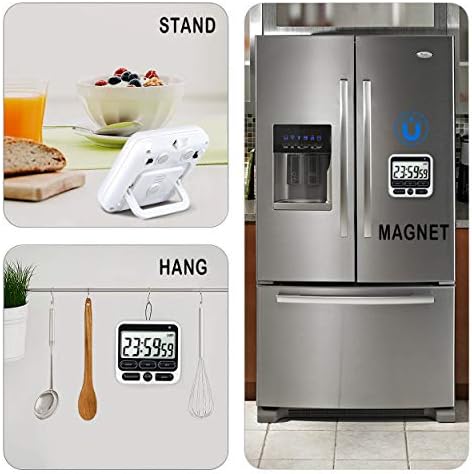 4-in-1 Digital Timer with Clock and Alarm