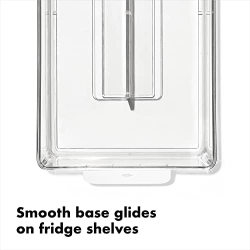 OXO Good Grips Adjustable Fridge Storage Bin - for Condiments, Juice