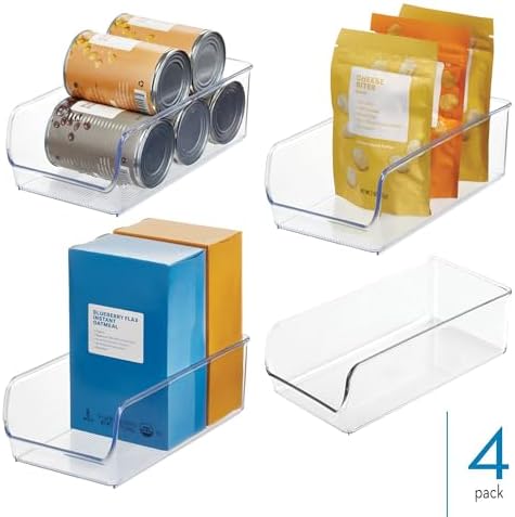 iDesign Pantry Bin, Set of 4, Clear