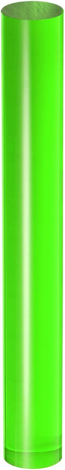 HARFINGTON Acrylic Clay Roller 8 Inch x 1 Inch Solid Non-Stick Plastic Round by HARFINGTON