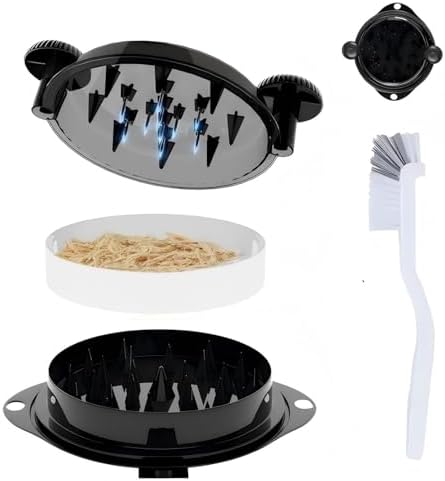 Chicken Shredder Tool with Stainless Steel Spikes, Black