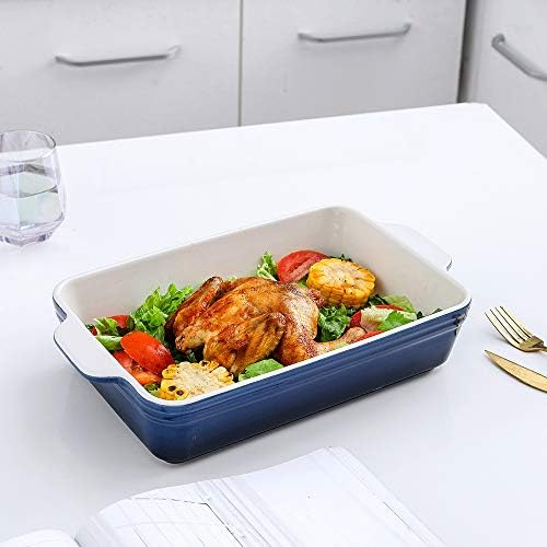 KOOV Bakeware Set, Ceramic Baking Dish, Rectangular Casserole Dish