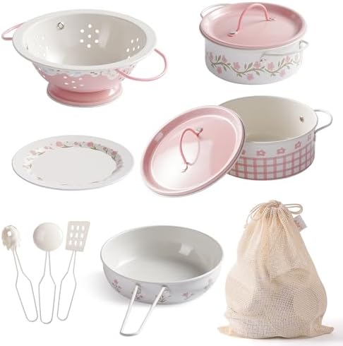 ROBUD Play Pots and Pans Sets for Kids Kitchen, Play Kitchen