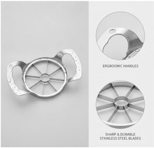 Stainless Steel Apple Slicer Corer, Manual Fruit Wedge Tool for