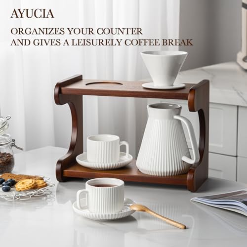 Pour Over Coffee Maker Set, 22OZ Ceramic Dripper