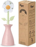 Vigar Florganic Dish Brush with Holder, Pink