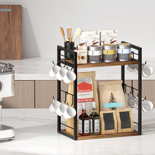 Dorhors Coffee Bar Organizer,Mug Holder,Station Organizer Kitchen