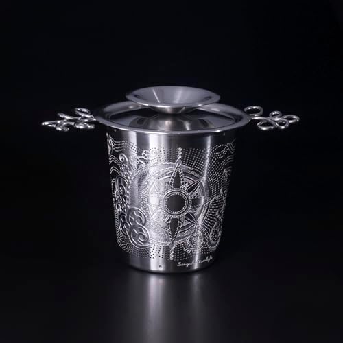 Luxury Tea Strainer Set - Stainless Steel Infuser with Diamond