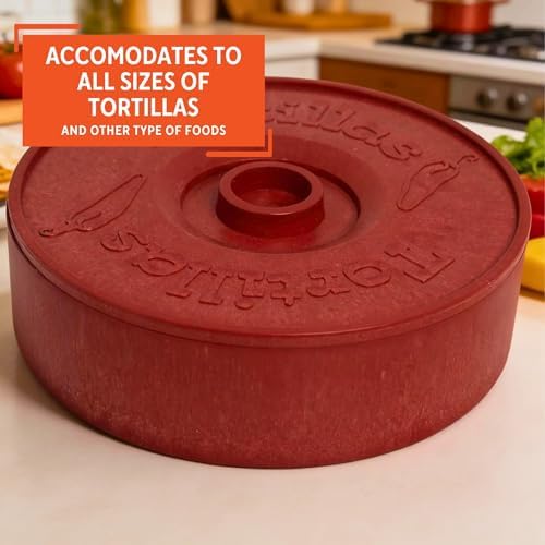 IMUSA 8 Inch Tortilla Warmer Microwave Safe, Terracotta