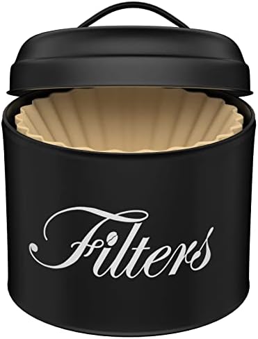 Black Basket Coffee Filter Holder with Lid
