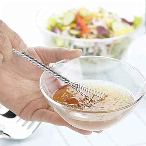 6 PCS Mini Whisk Set, Stainless Steel Spring Whisk, Cooking Gadget for