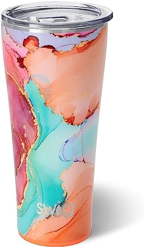 Swig Life 32oz Insulated Tumbler with Lid, Dreamsicle