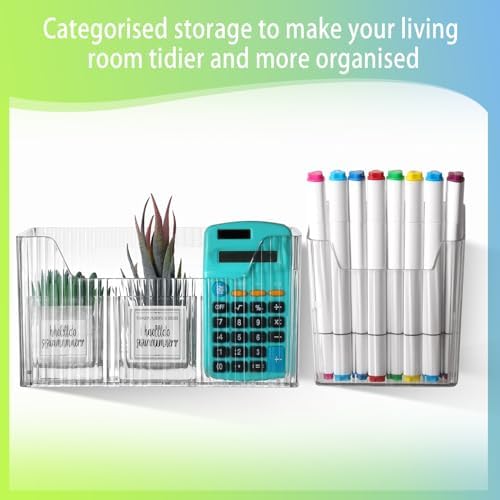 SiliFine 8 Pcs Cabinet Door Organizer Bin Wall Mount