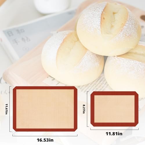 Silicone Baking Mats, 3-Pack, Nonstick Cookie Sheet