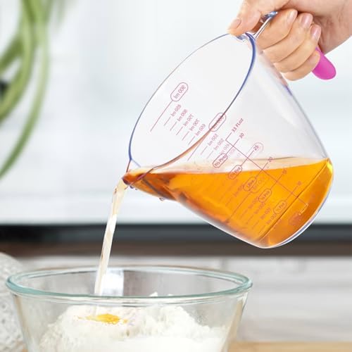 Liquid Measuring Cups with Spout 3 Pcs with ML OZ Scale