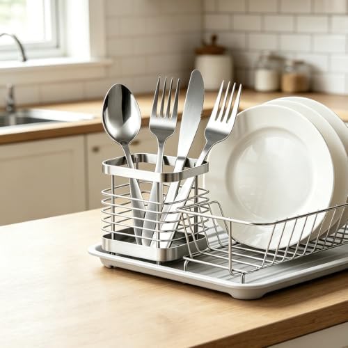 Utensil Holder, Stainless Steel Utensil Drying Rack for Kitchen