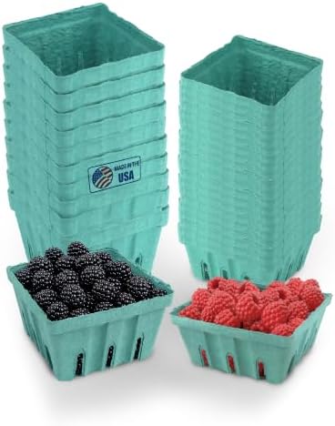 MT Products Berry and Fruit Baskets Bundle 1 Pint & 1/2 Pint, 15 Pack