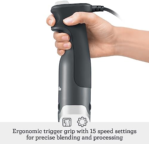 Breville BSB510XL Control Grip Immersion Blender, Brushed Stainless