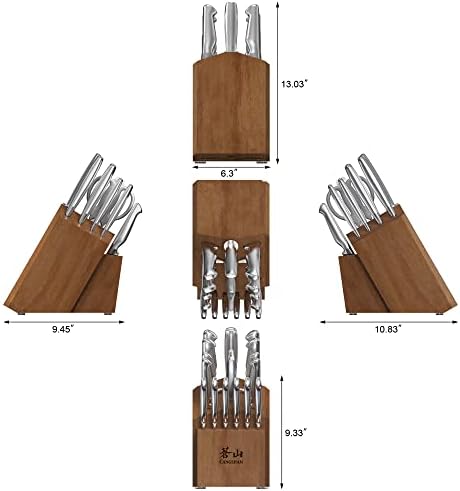 Cangshan Sanford Series 17-Piece German Steel Knife Block Set