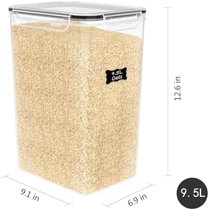 FOOYOO 2 PC Flour Sugar Storage Containers (9.5L | 321 Oz) Extra Large