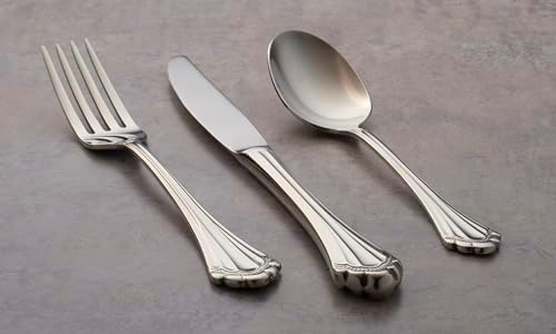 Oneida Marquette Dinner Forks Silverware Set for 4, Flatware
