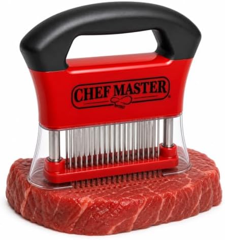 Chef Master Handheld Meat Tenderizer, Stainless Steel