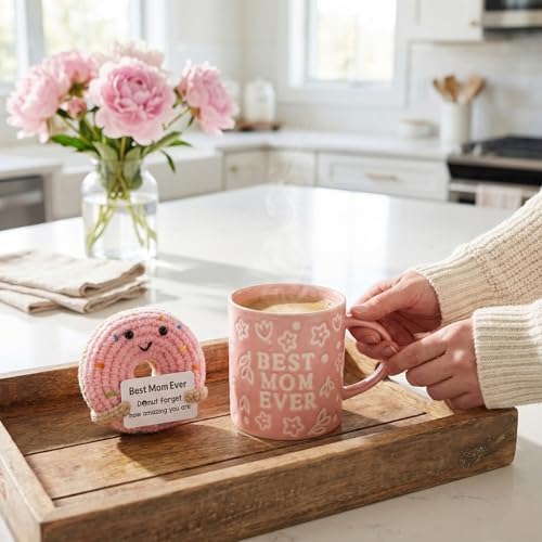 Mothers Day Gifts, Best Mom Ever Gifts for Mom from Daughter, Pink