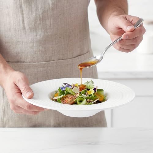 Creative home decor ceramic wide-rimmed soup bowls/plates, 10.5 oz
