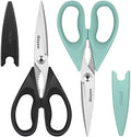 iBayam 2 Pack All Purpose Kitchen Scissors Shears Heavy Duty, Blade