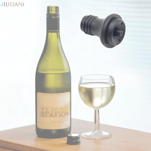 Wine Saver Vacuum Stoppers Pack of 6 Rubber Wine Stoppers, for Wine