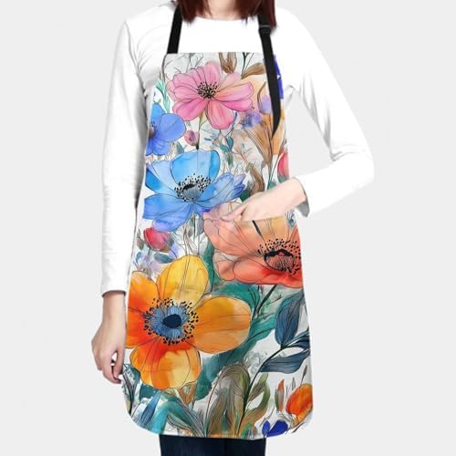 Imiss Waterproof Stain-Resistant Cooking Chef Aprons for Grill BBQ