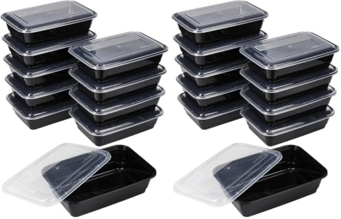 GoodCook Meal Prep Containers, Single Compartment, BPA-Free Reusable