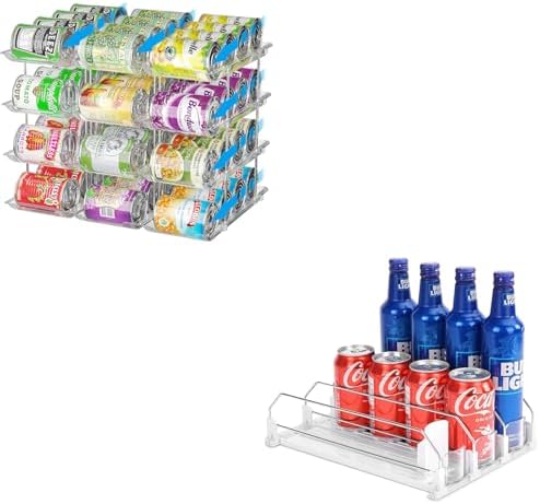 Stackable 4 Tiers Can Organizer Pantry and Automatic Soda Can
