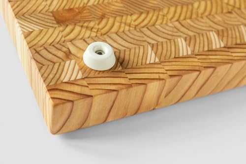 Larch Wood Canada End Grain Cutting Board, 17-3/4 x 13-1/2 Inches