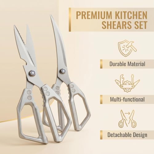 Kitchen Shears Set, All Purpose Heavy Duty Poultry Shears, Sharp