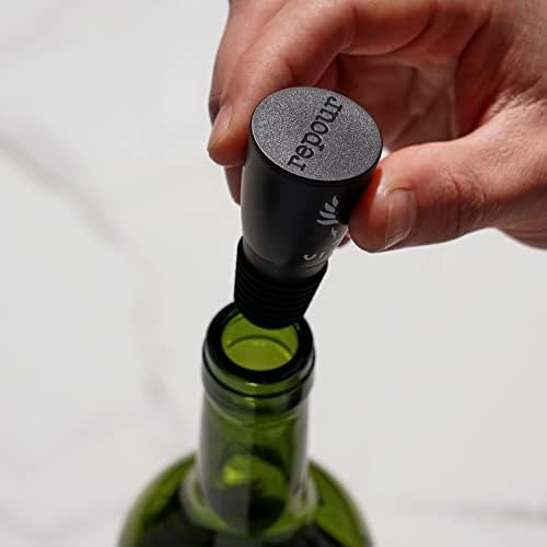 Alchemi Repour Wine Saver Stoppers - Easy to Use Vacuum Seal Stoppers