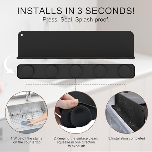 Mofason Silicone Sink Splash Guard for Kitchen Water Splash Guard