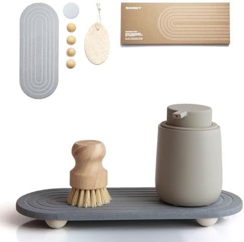 Instant Dry Sink Caddy Organizer – Water Absorbing Stone Tray for
