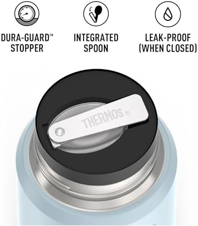 THERMOS ICON Stainless Steel Food Jar with Spoon, 16 Ounce, Glacier