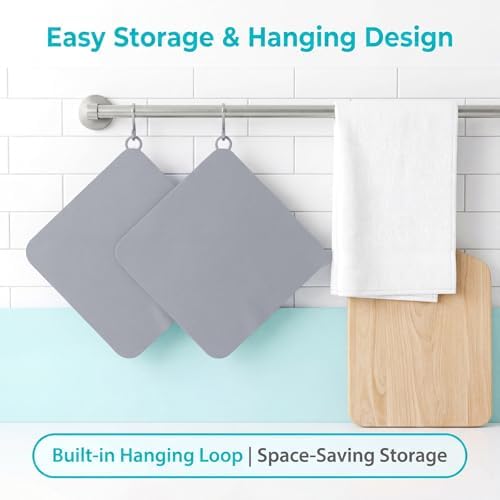 JJUNW 2Pack Silicone Tub Stopper, 8 x 8 Inch Drain Covers to Keep Bugs