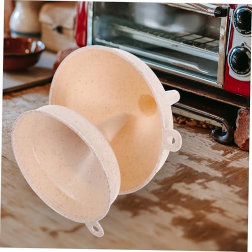 Kitchen Funnel with Handle 2 Pack Wide Mouth PP Plastic