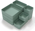 CHANCETSUI 11-Piece Stackable Drawer Organizer Set, Multi-size Desk