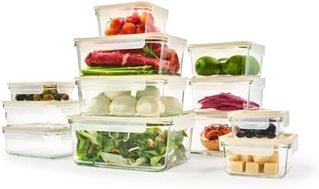 Glasslock Sens 24-Piece Glass Food Storage Set