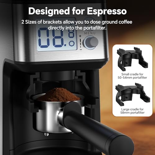 Conical Burr Coffee Grinder, 51 Grind Settings, 1-12 Cups